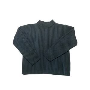 Bachrach Italian Wool Blend Pullover Sweater Dusty Blue Gray Size L | 2C10